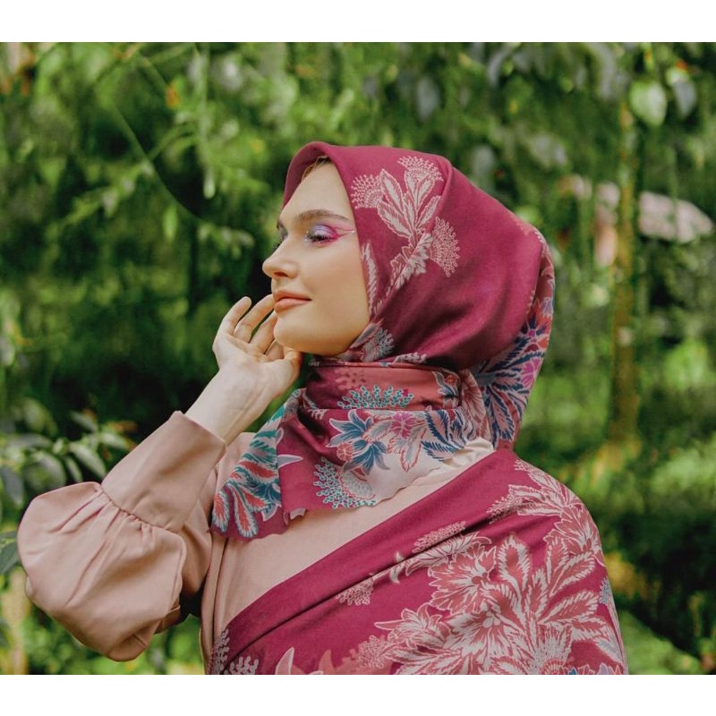 Motif Aurellia Hijab custom nama logo brand sendiri bahan voal ultima ultrafine jilbab kerudung voal