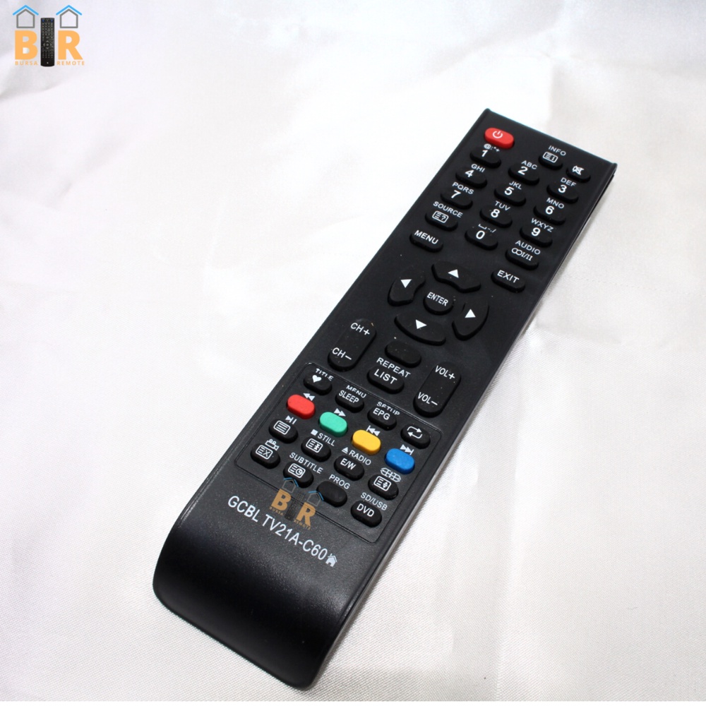 Remot Remote CHANGHONG TV LCD LED GCBLTV21A-C60 tanpa setting multifungsi