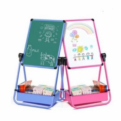 

Kids Drawing Board Whiteboard & Blackboard 2 in 1 Papan Tulis 2 sisi