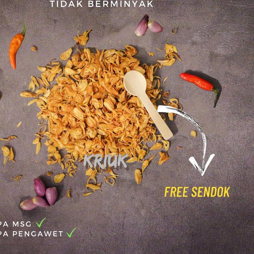 

SALE!!Bawang Goreng Premium KRIUK / Premium Fried Shallots KRIUK|KD6