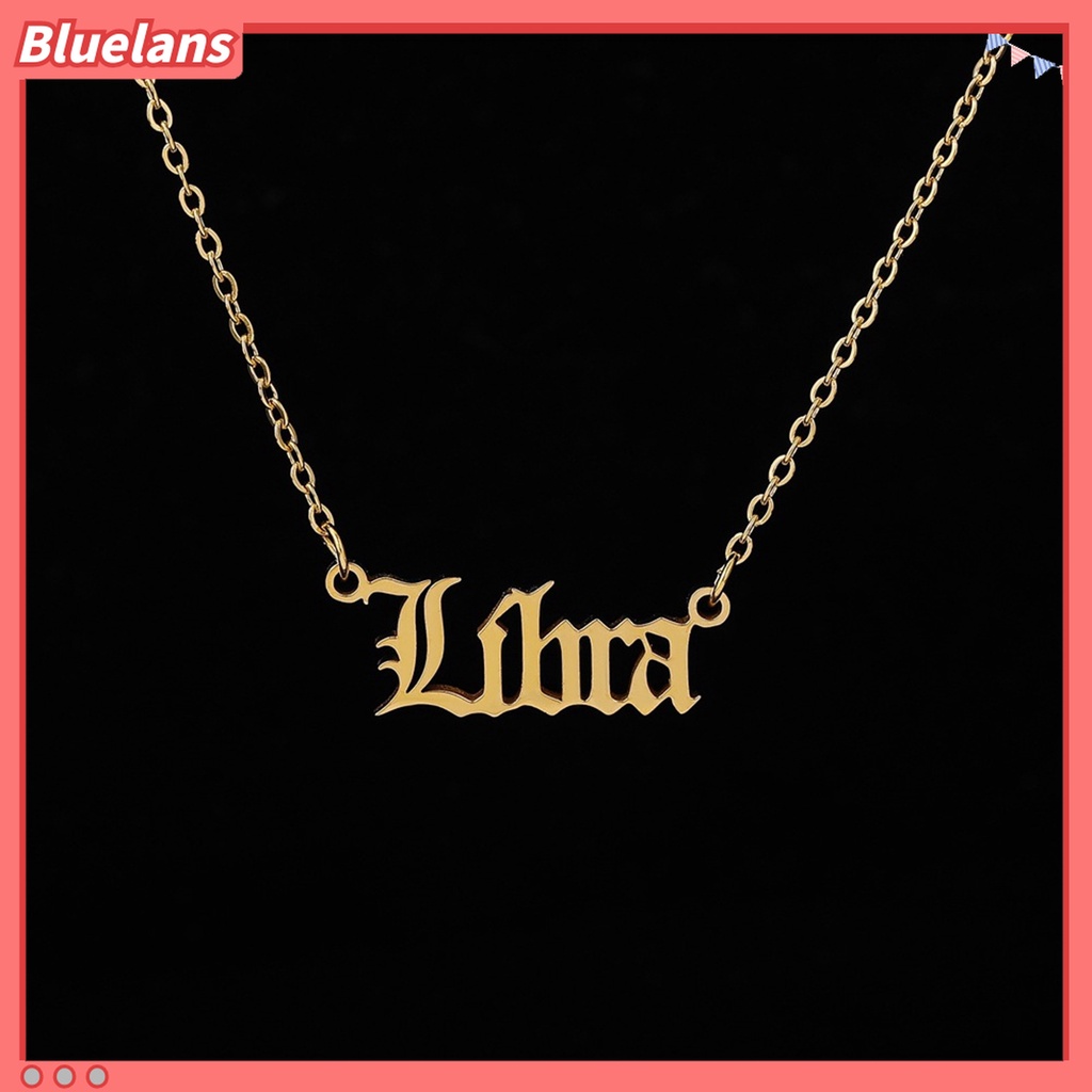 Kalung Dengan Liontin Huruf Inggris Bahan Alloy Tahan Korosi Untuk Pesta