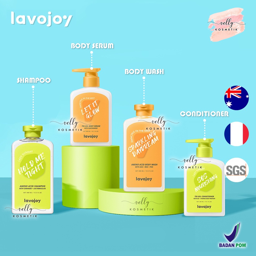 LVJ lavojoy Shampoo | Body Serum | Body Wash | Conditioner