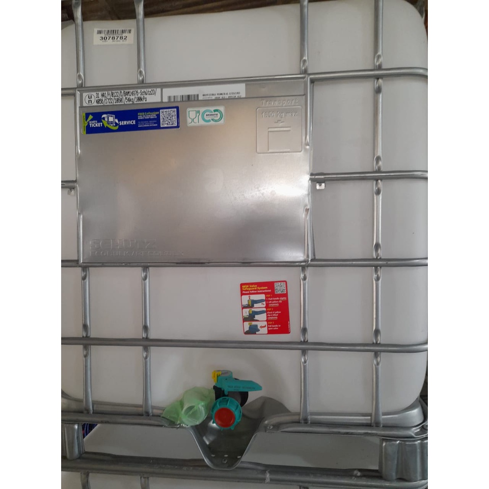IBC tank / tandon air / toren air / kempu , kapasitas 1000 liter