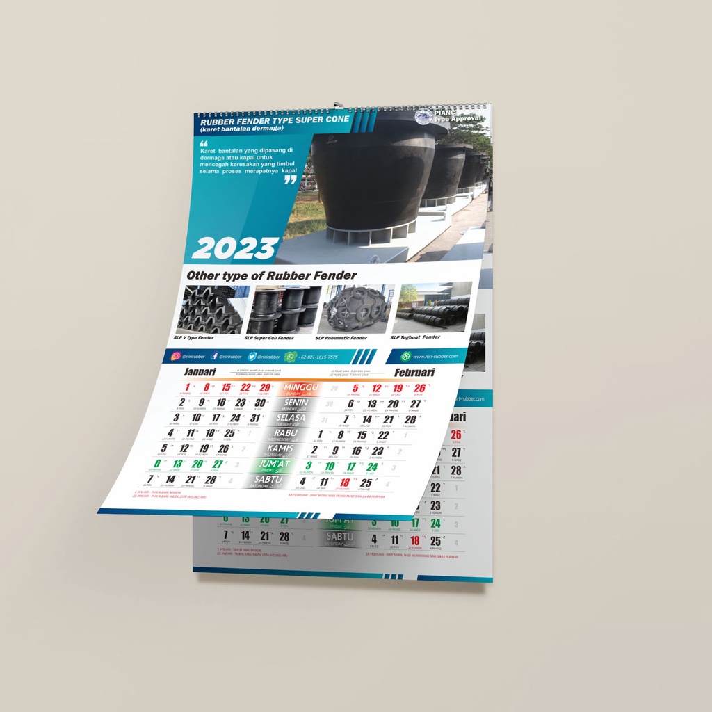 

Mentahan Kalender 2023 Vektor Model 08