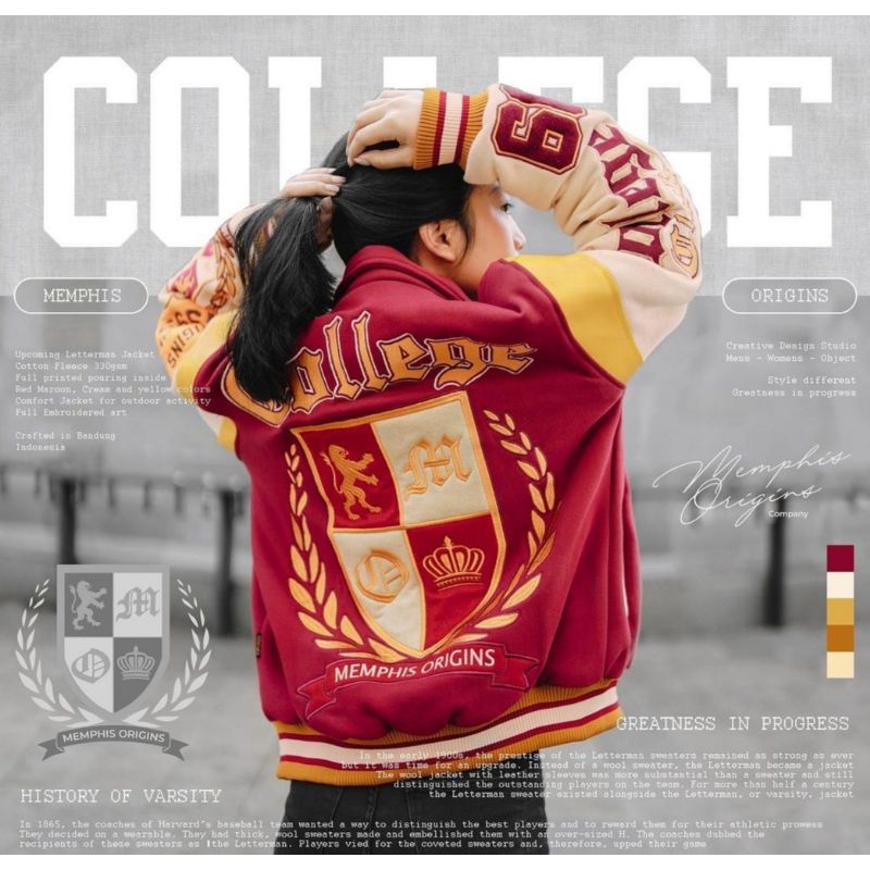 STHIRA | JACKET VARSITY COLLEGE MEMPHIS ORIGINS ( LIMITED EDITION )