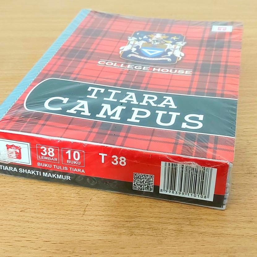 

Hot Sale !! Buku Tulis TIARA CAMPUS 38 Lembar 1 pack Dapat 10 BUKU ン