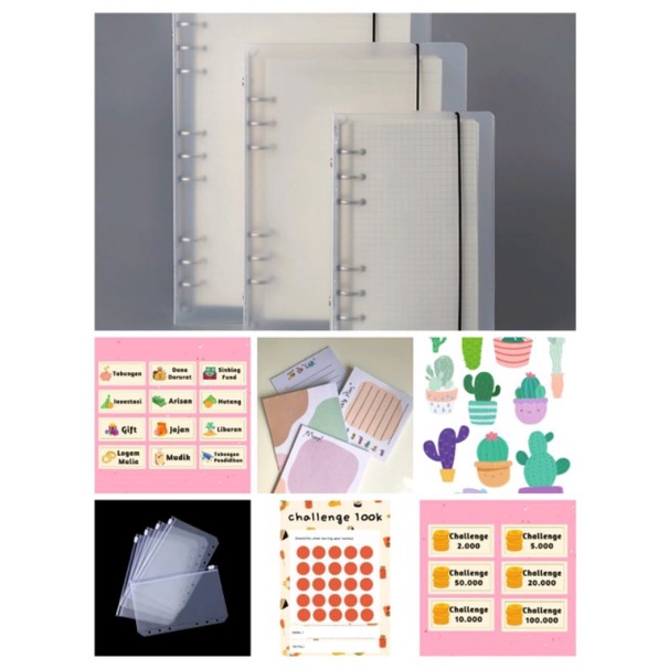 

binder keuangan/binder keuangan set lengkap/binder nabung/binder aesthetic/set binder keuangan/budgeting/binder a6/Daisy binder/binder PVC/