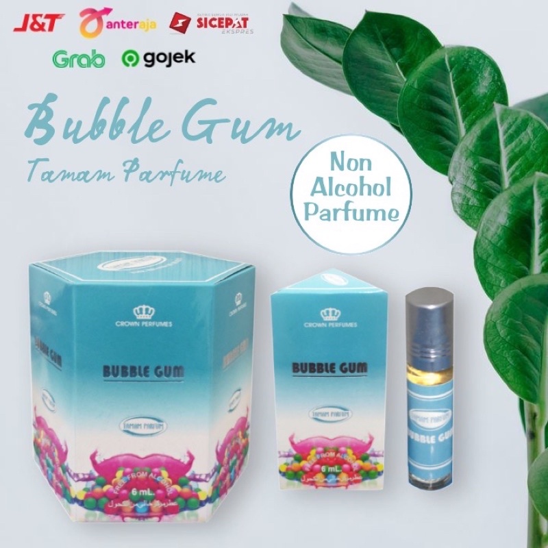 PARFUME TARIM BUBBLE GUM 6 ML ROLL ON / TARIM PARFUME FREE ALCOHOL