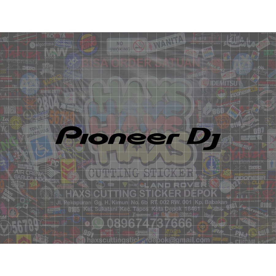 Cutting Sticker Logo Pioneer Dj Ukuran 18 Cm Untuk Mobil &amp; Motor