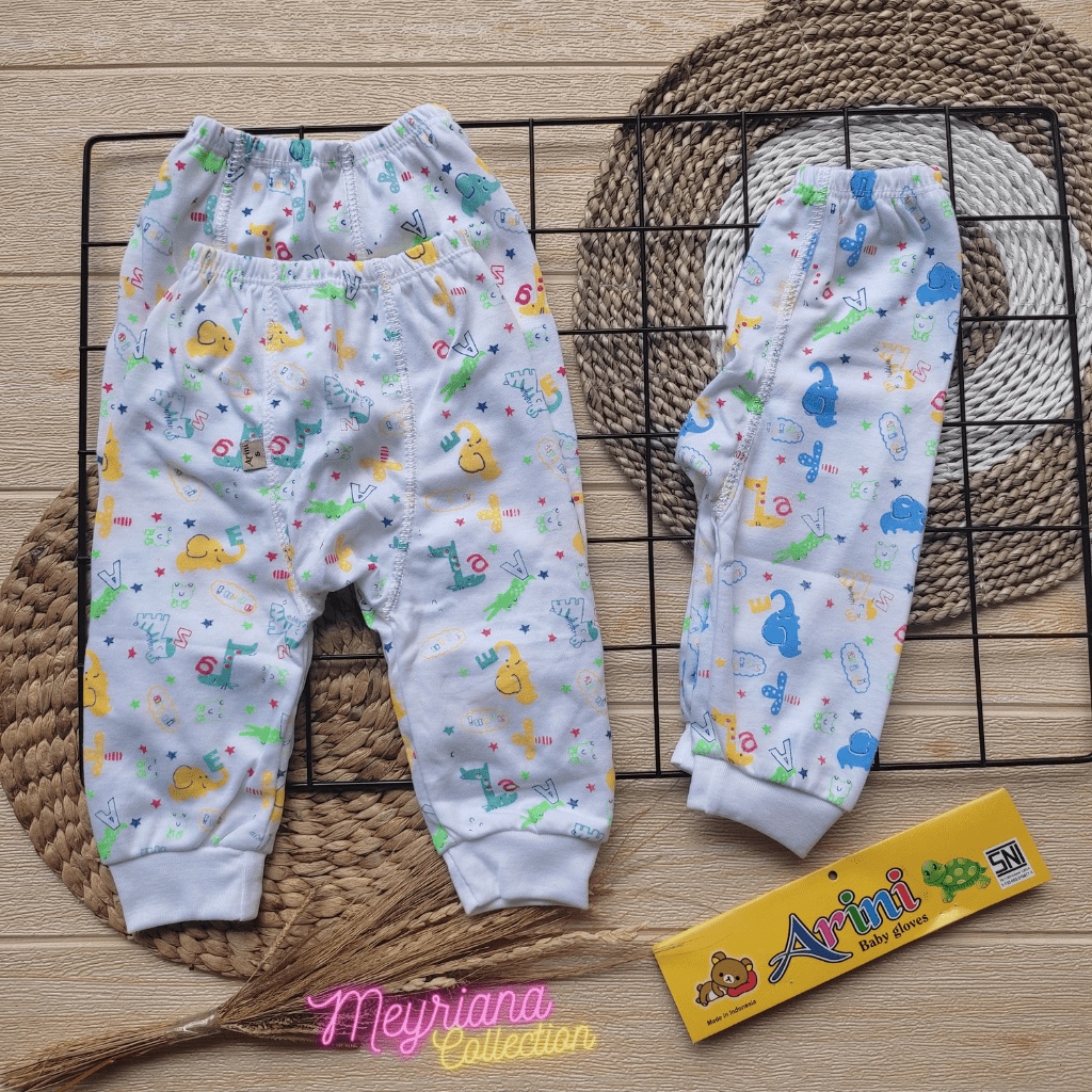 3 PCS Celana Panjang Bayi Baru Lahir Celana Diaper Usia 0-3 Bulan Meyriana Collection