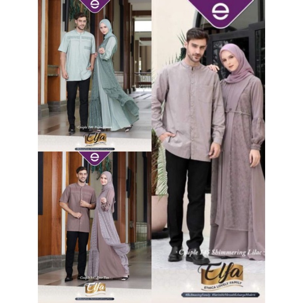 ETHICA ELFA COUPLE 145 SHIMMERING LILAC, 146 ARTIC GREEN, 147 ROSE TAN (KAGUMI 238/255, KAHFI 202/23