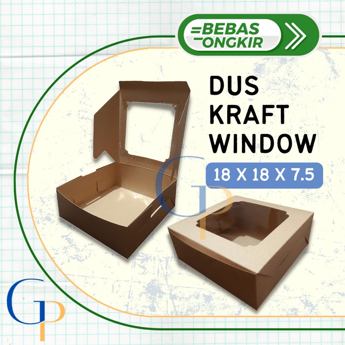 

Dus Kraft Window Untuk Hampers Ukuran 18x18 Dan 20x20/Window Kraft Box