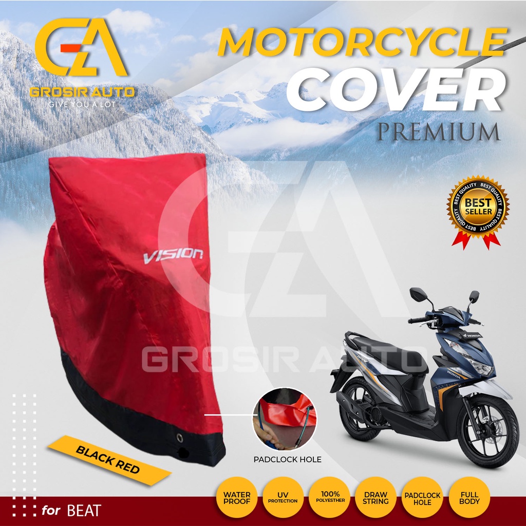 SARUNG PENUTUP BODY COVER / SELIMUT MOTOR BEAT VISION PREMIUM WATERPROOF