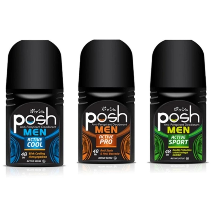 Jual Posh Men Active cool Deodorant Roll On 50ml Shopee Indonesia