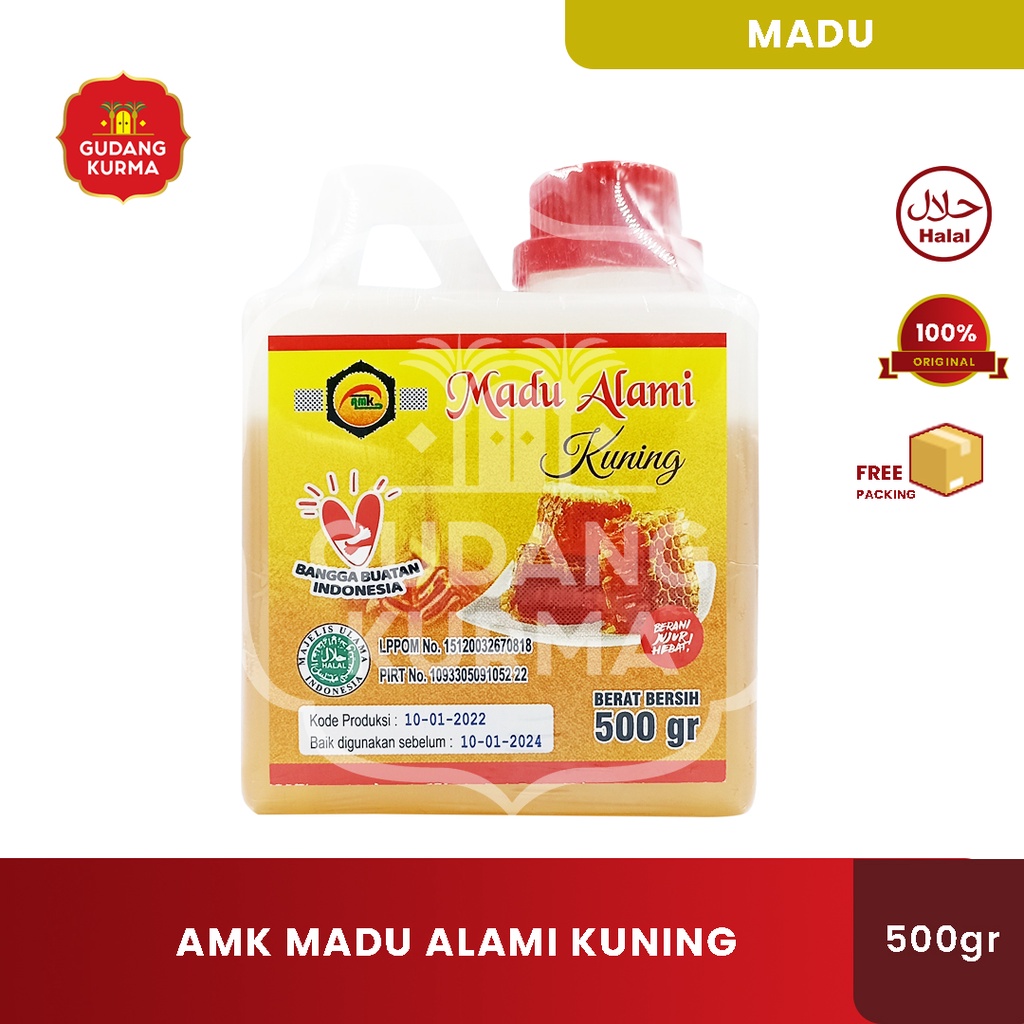 

Madu Murni Madu Alami Kuning AMK 500gr Tanpa Pemanis & Pengawet Buatan