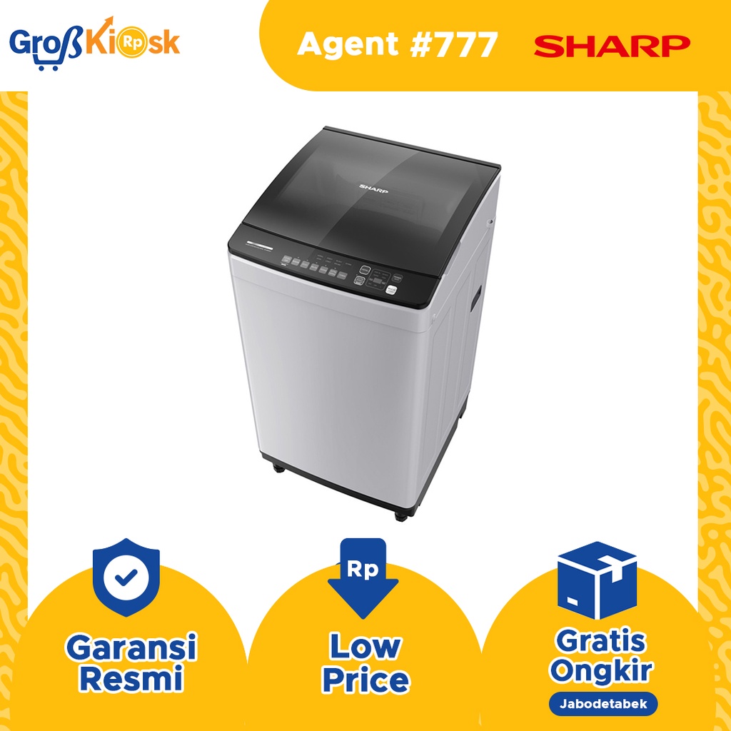 MESIN CUCI Sharp ESM 8000 8 KG 1 TABUNG ESM8000 TOP LOADING megamouth