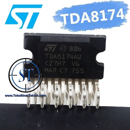 IC VERTICAL TDA8174AW / TDA 8174 AW ST ORI GENUINE DEFLECTION CIRCUIT TDA8174 TDA-8174