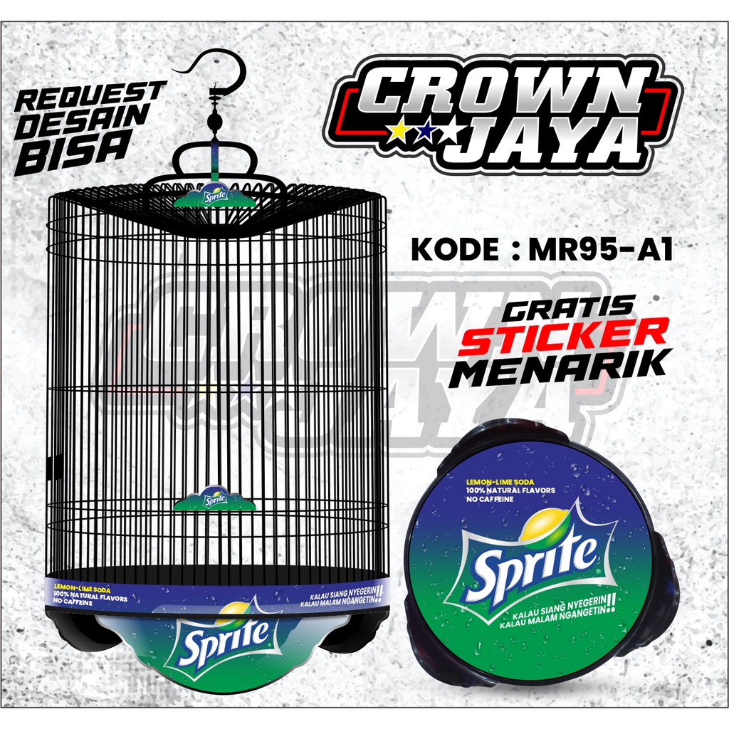 Decal Sangkar Murai Batu BNR / Stiker Kandang Murai Bulat ORIQ No 1 2 3 / Stiker Tebok Murai EBOD