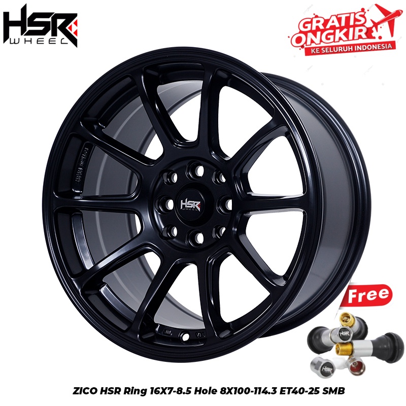 Velg Mobil Ring 16 HSR ZICO Pelek Racing Ring 16 Mobilio Brio Jazz Yaris Vios City Livina