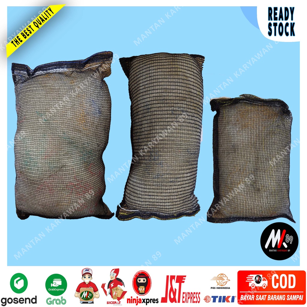 Jaring Nelayan Media Filter Kolam Ikan Koi Outdoor Ukuran S M L Filter Air Aquarium Biologis Nila