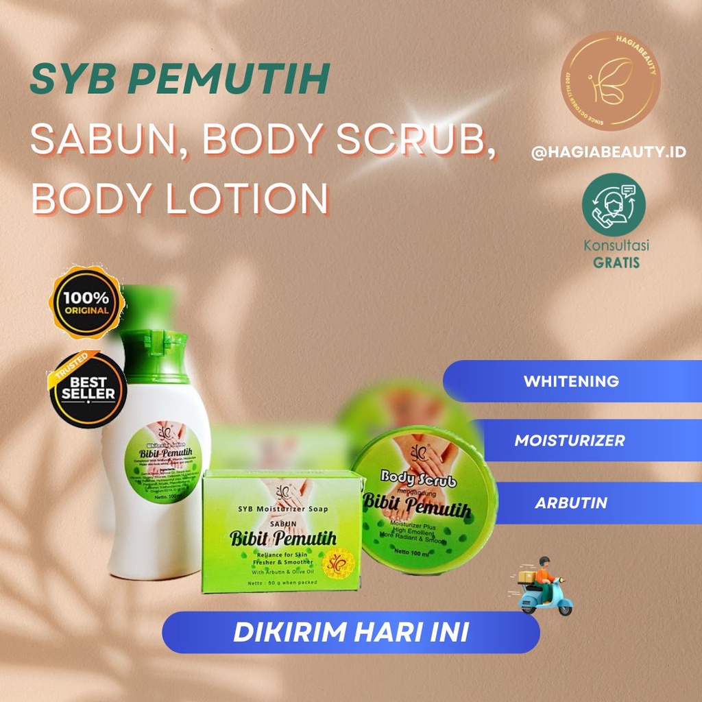 Bisa COD - Lotion Bibit Pemutih SYB / scrub, lulur bibit pemutih SYB BPO ORIGINAL