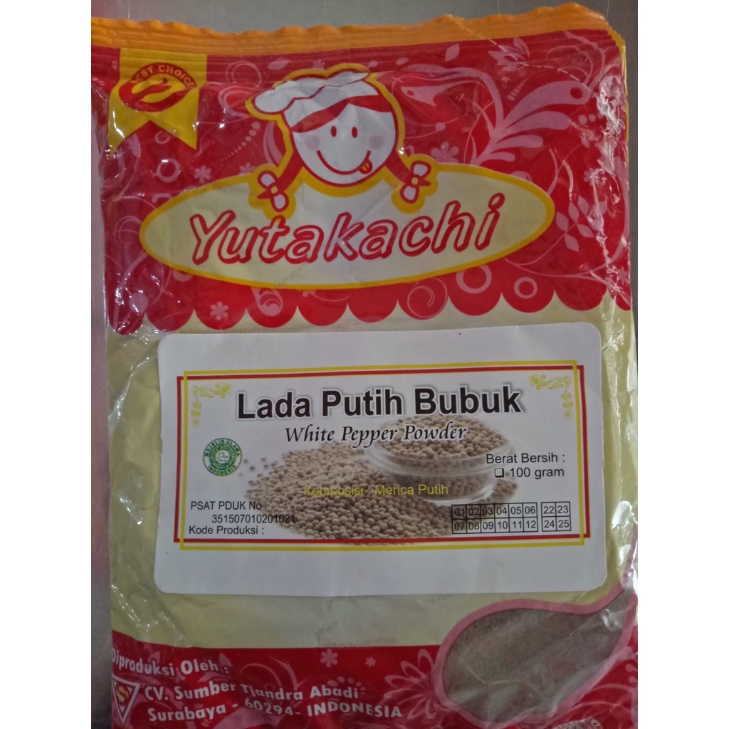 

Yutakachi Lada Putih Bubuk 100gr