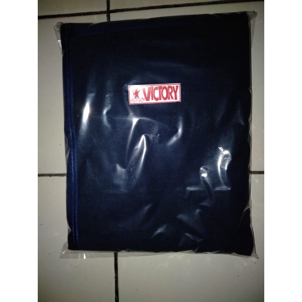 Selimut VICTORY biru navy / dongker hotel / motel / kost / asrama / homestay / guesthouse / oyo / re