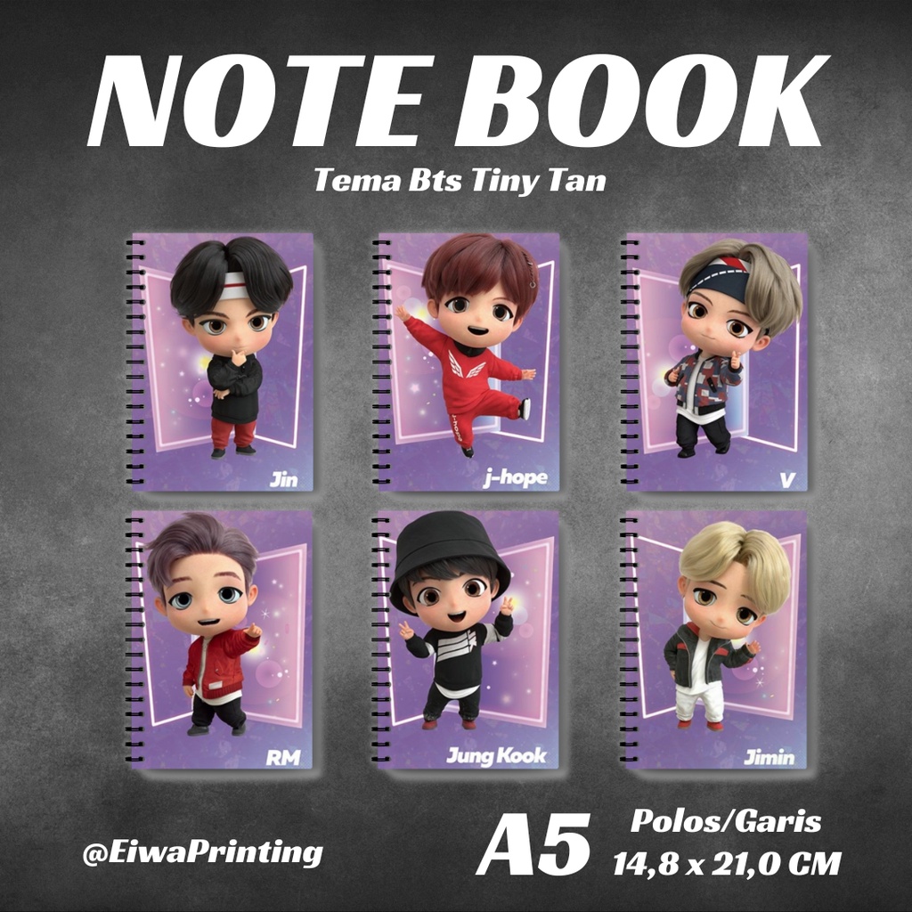 

Notebook A5 BTS Series Buku Tulis Catatan Notebook Aesthetic Notebook Custom