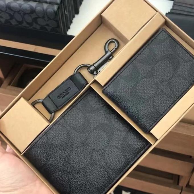 DOMPET PRIA TAS COACH WALLET DOMPET ORIGINAL 100 PRIA WITH CARD HOLDER WEFE5465DFE