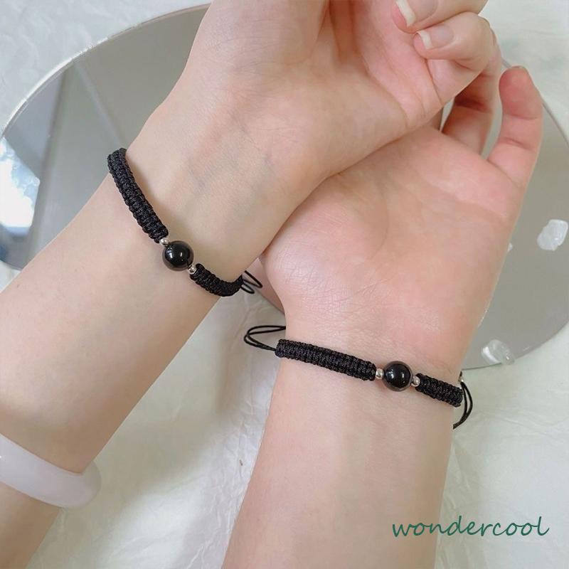 Gelang Manik-Manik Kristal Obsidian Strawberry Untuk Wanita-Won