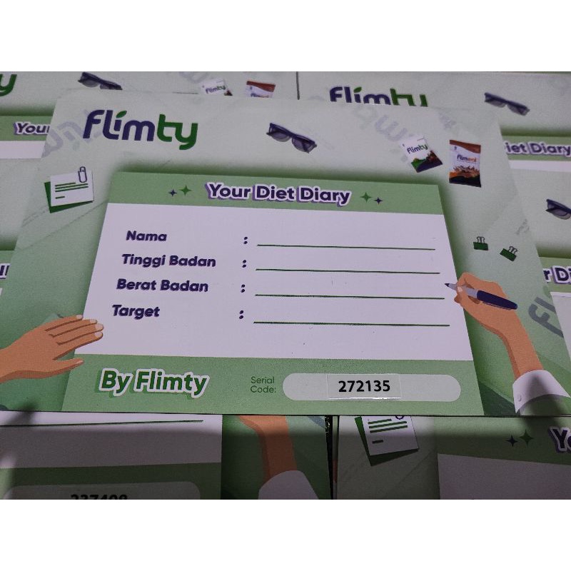 

HABIT TRACKER FLIMTY, CATATAN DIET DIARY