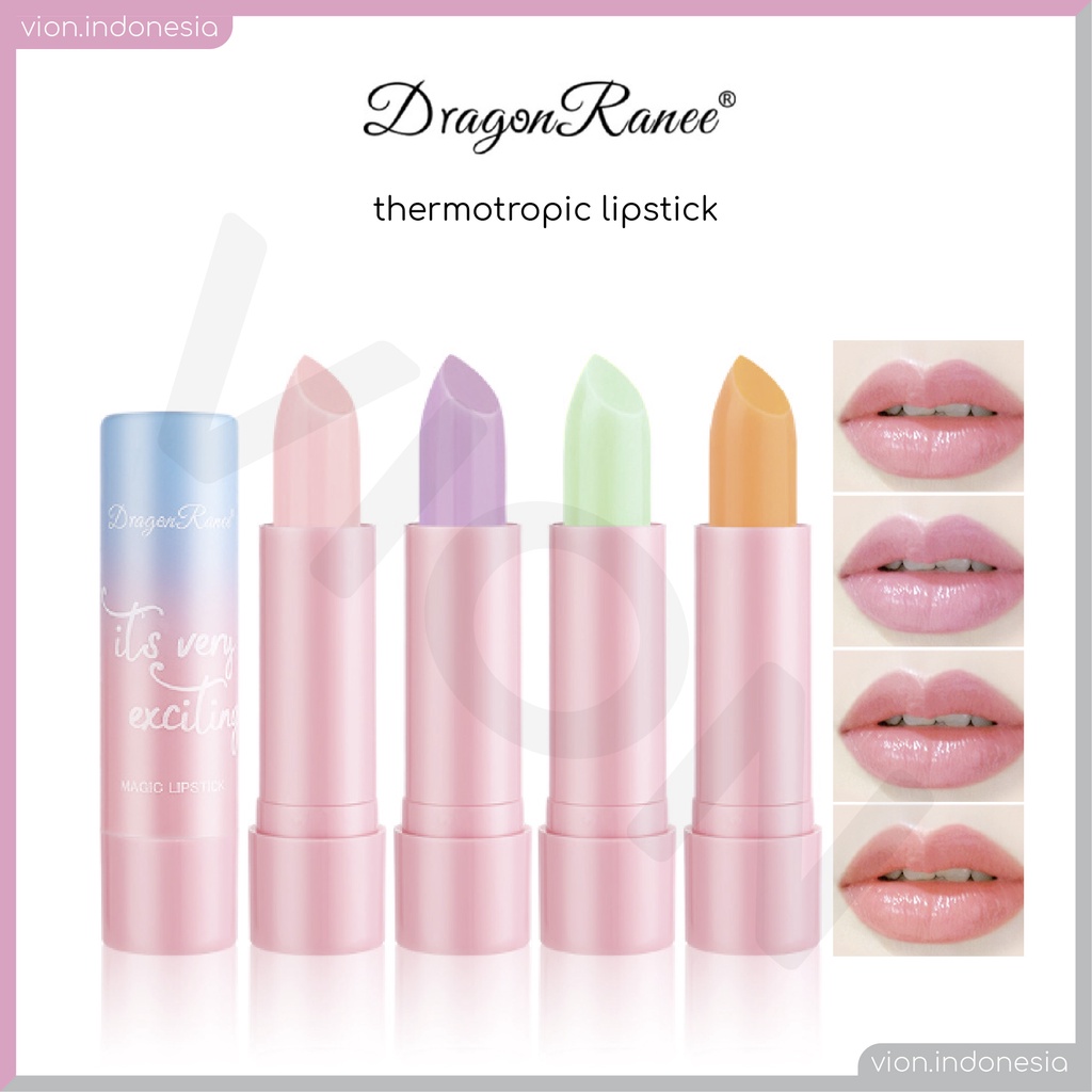 DRAGON RANEE Thermotropic Lipstick Lipstik Jeli Pelembap Lipbalm Magic Lipstick 4 Warna DR010