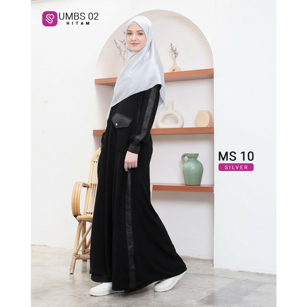 Gamis Hitam Polos Mewah Bahan Jetblack Premium Gamis Saudi Umroh Haji Model Simple Elegan Ori UKHTI 
