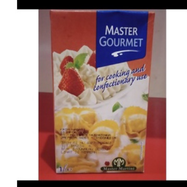 

cooking cream master gourmet by master martini kemasan 1kg