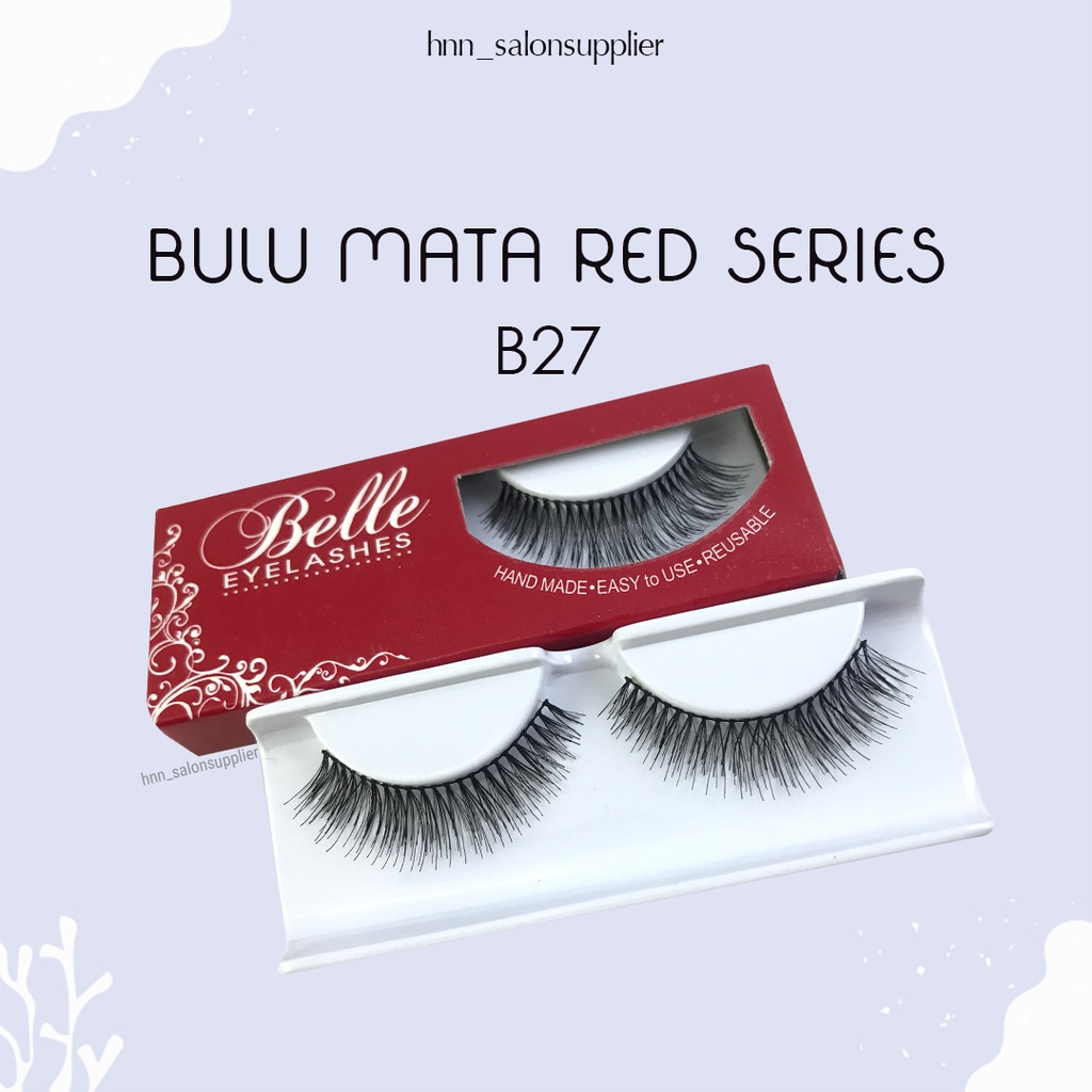 B27 Bulu Mata Palsu Handmade Fake Eyelash Eye Lashes Lash Artifivial Belle Eyelashes