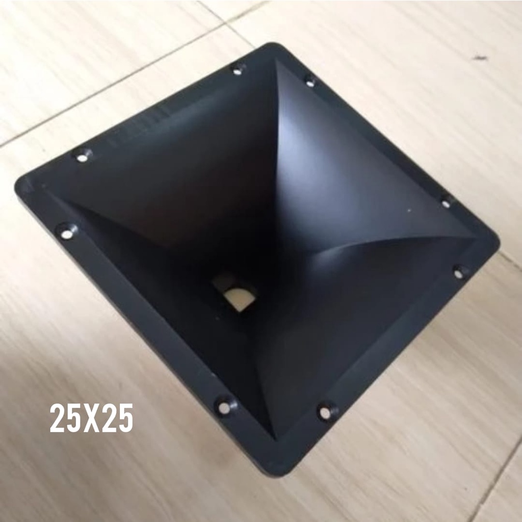 Horn Tweeter 25 x 25 x 16 cm Bahan Plastik Berkualitas Include Cat Throat Diameter 2,5cm