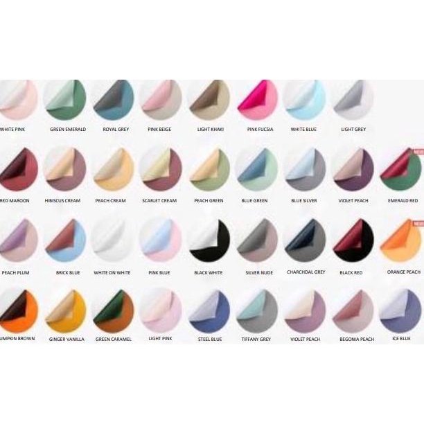 

Bi color cellophane/wrapping paper/kertas kado/kertas bunga buket