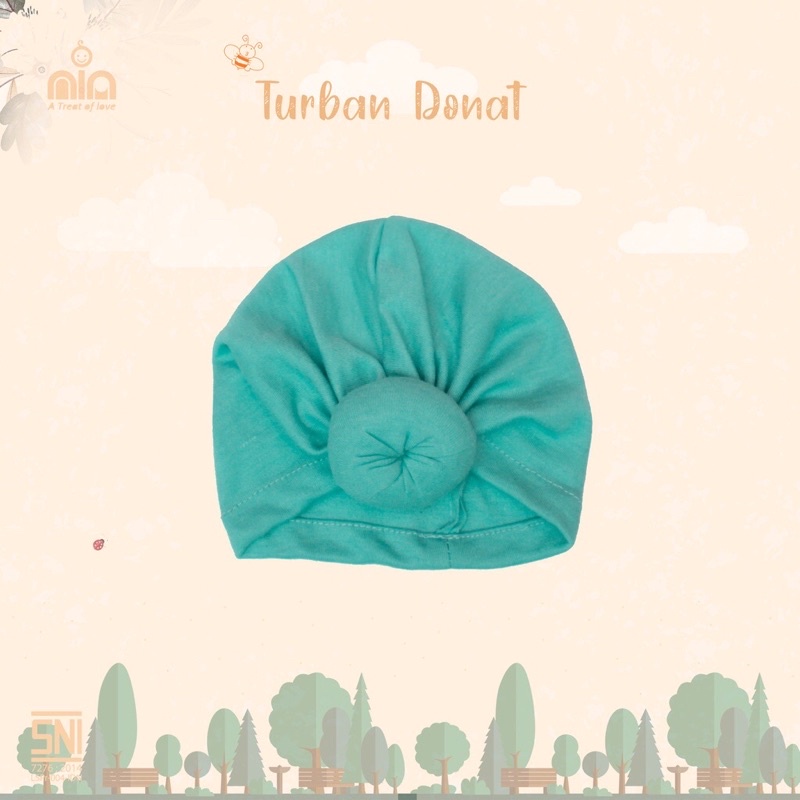 NIA Turban Bayi Vinata Donat &amp; Pita &amp; Pita Simpul Turban Bayi Anak