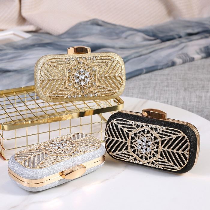 BJ212002 - BLACK/GOLD/SILVER - TAS PESTA CLUTCH WANITA FASHION IMPORT MODIS ELEGAN TERMURAH TERLARIS TERBARU BAGSTORE JAKARTA TAS BATAM JT12002