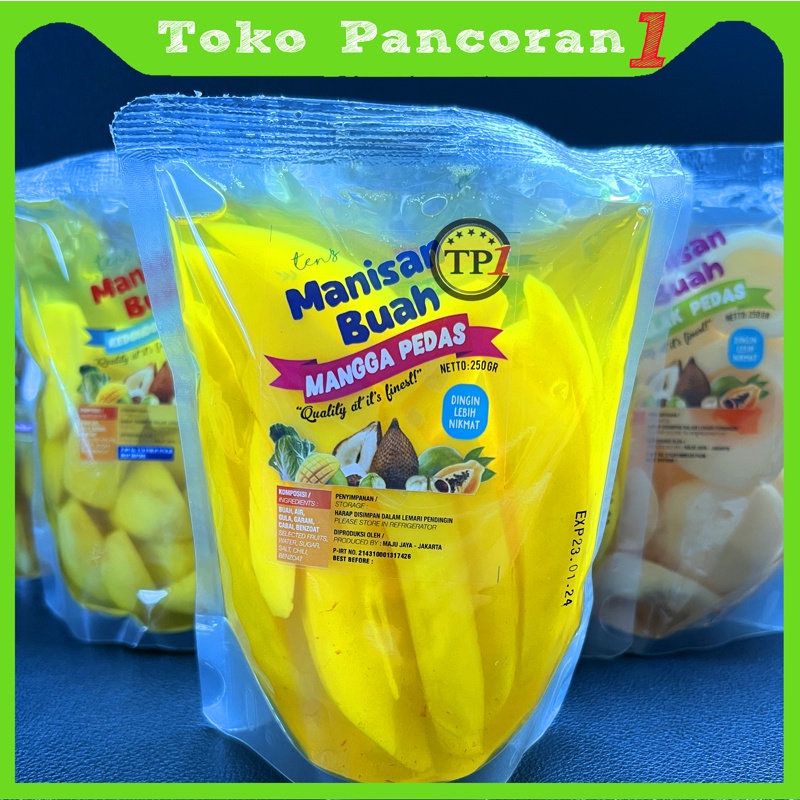 Manisan Buah Mangga pala salak Basah Original / Pedas Segar Original Buah 250G