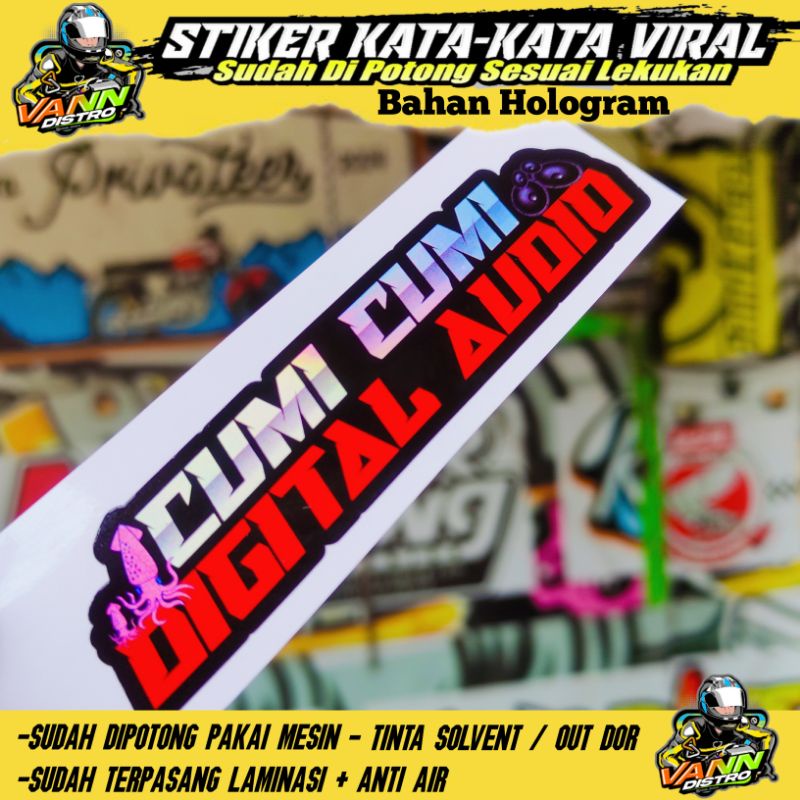 Stiker cumi cumi digital audio