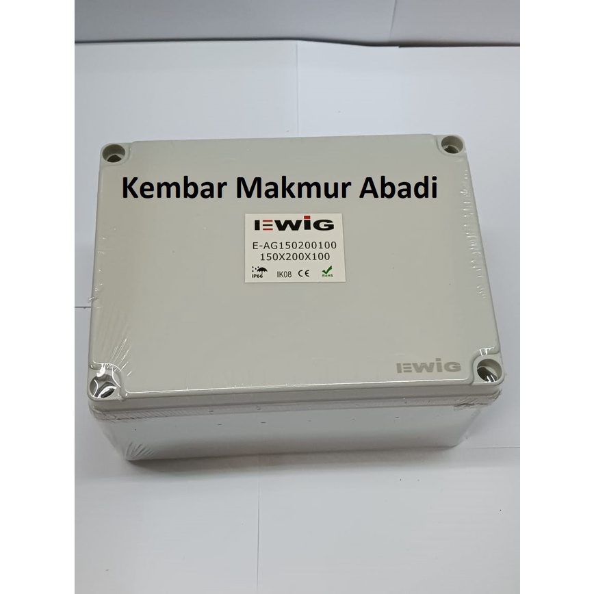 DURADUS 150×200×100mm/JUNCTION BOX 150X200X100 ABS EWIG Polos IP66. -