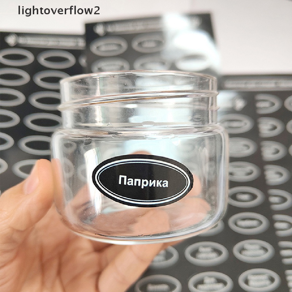 (lightoverflow2) 120pcs / Set Stiker Anti Air Motif Bunga Rusia Untuk Toples Dapur (ID)