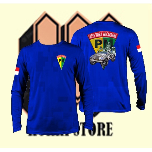 Kaos Pria Lengan Panjang Polisi Militer Kualitas Distro