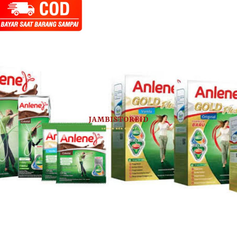 

(JAMBISTOREID) JAMBI LANGSUNG KIRIM Susu Anlene All Variant 250gram Original Vanilla Chocolate Anlin Actifit Gold 5x