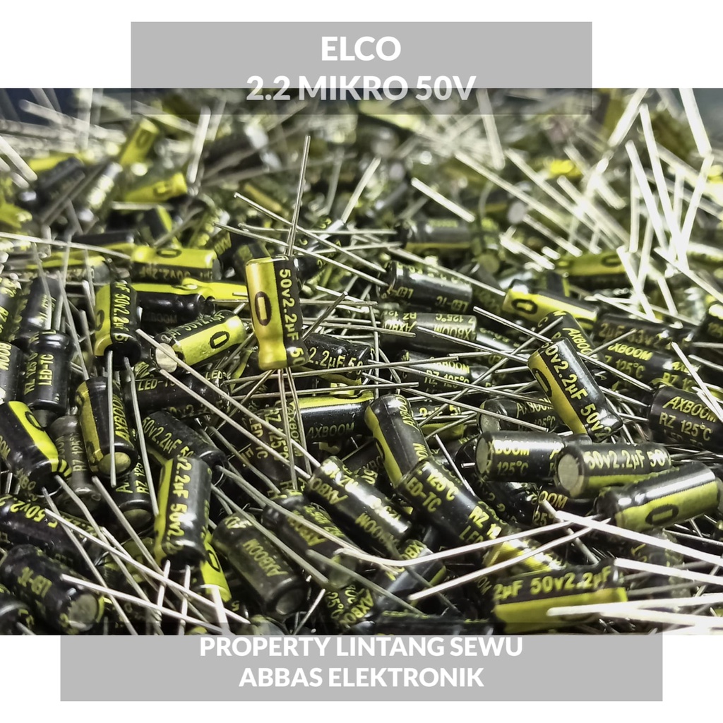 ELCO ELKO  2,2UF/50V - 4,7UF/50V - 10UF/50V - 47UF/25V - 100UF/16V