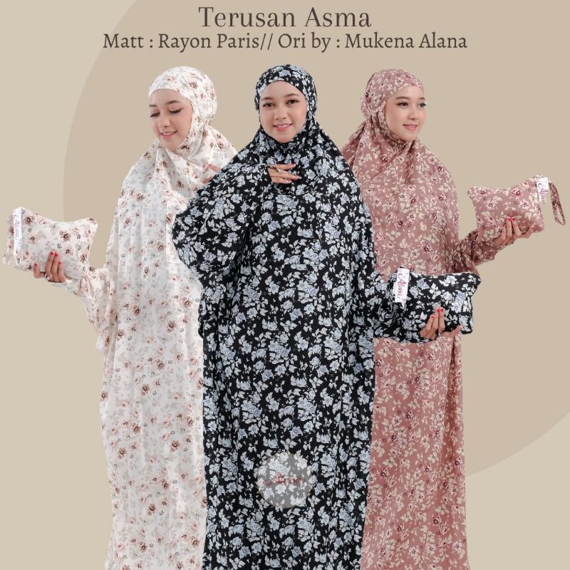 MUKENA TERUSAN ASMA ORIGINAL ALANA JUMBO PREMIUM KEKINIAN 2022