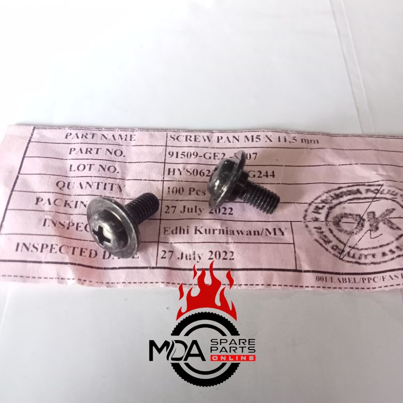 MDA Parts baut box body cover  baut dasi m5 × 11,5 baut 8,  original
