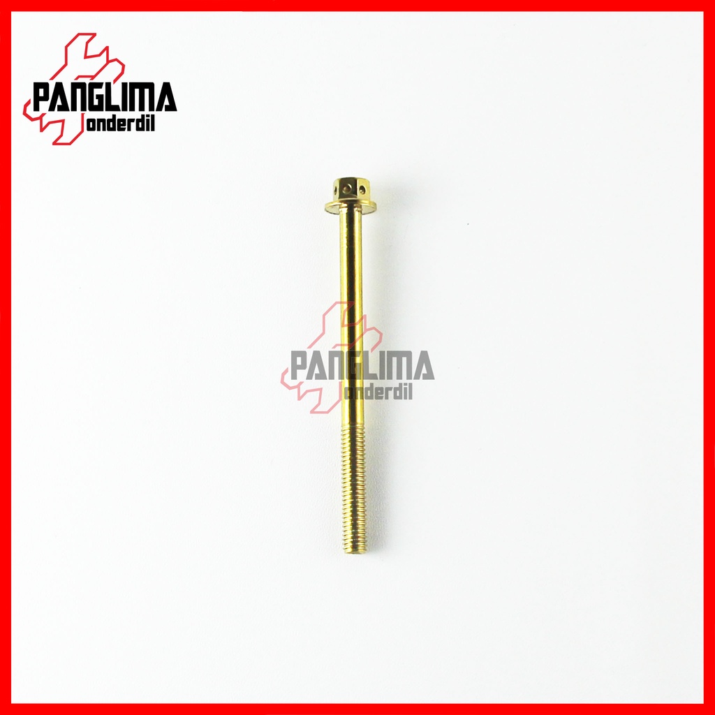 Baut Probolt M6x80-6x80-6 x 80-M6 x 80 Kunci 8 Gold-Emas Baud Pro Bolt