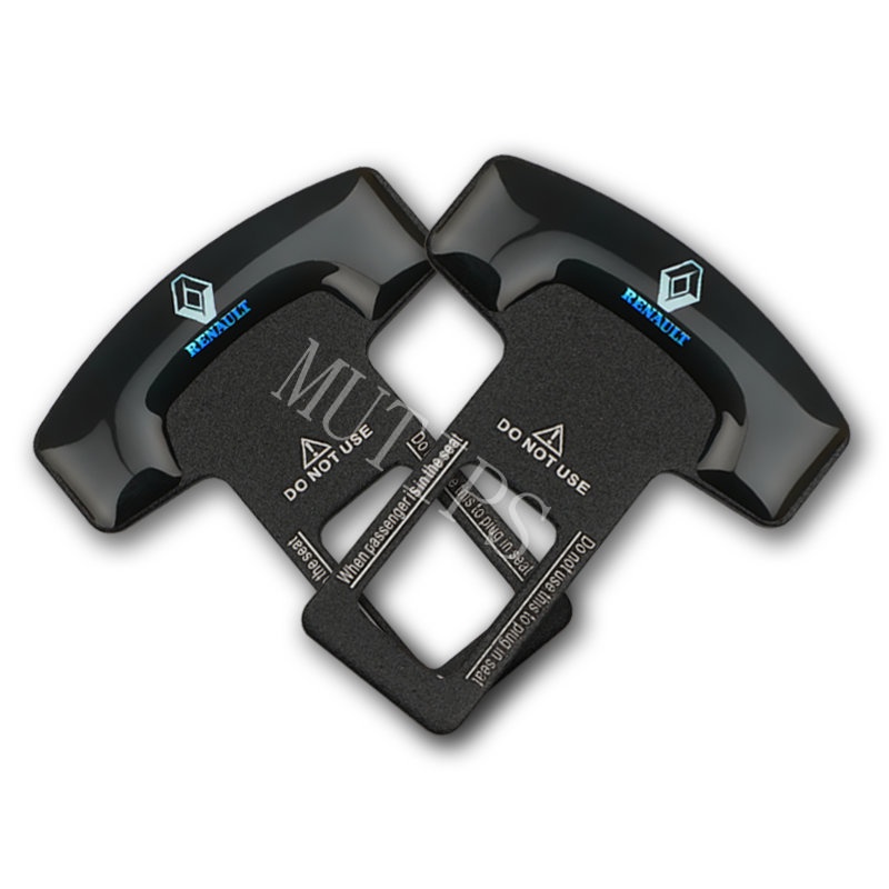 Renault 1 / 2Pcs Buckle Sabuk Pengaman Mobil Bahan Aluminum Alloy Untuk Megane 2 Sandero Clio Duster